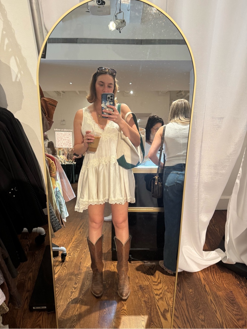 In the Groove Mini Slip Dress - Picture 4 of 4
